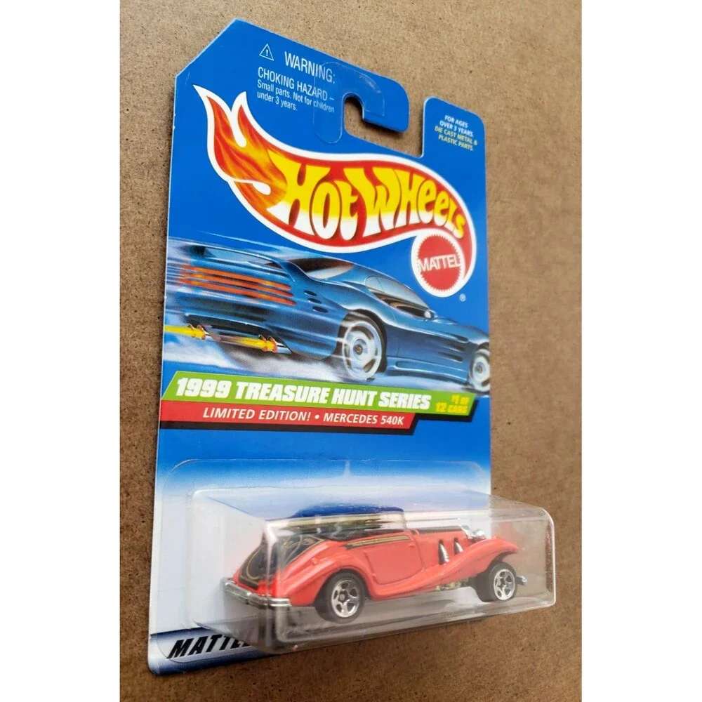 Hot Wheels MERCEDES 540K RED Limited Edition 1999 TREASURE HUNTS SERIE 01/12 MOC